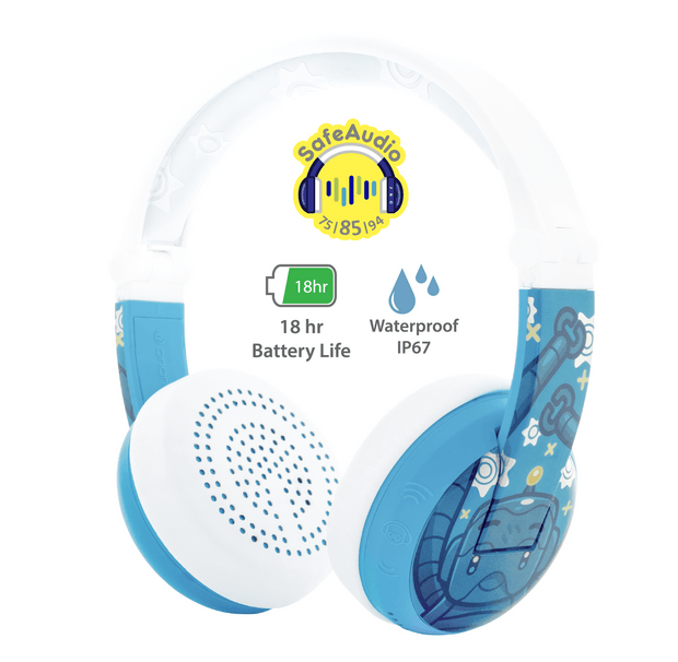 BuddyPhones blue wave headphones for boys