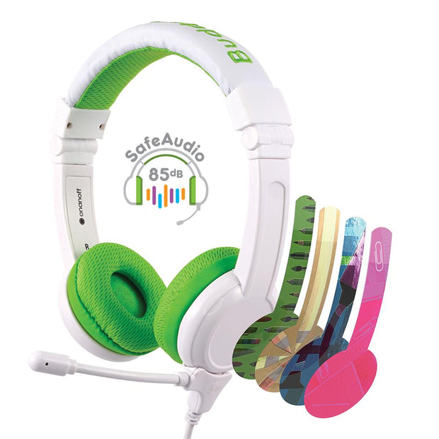 BuddyPhones School Green Headphones